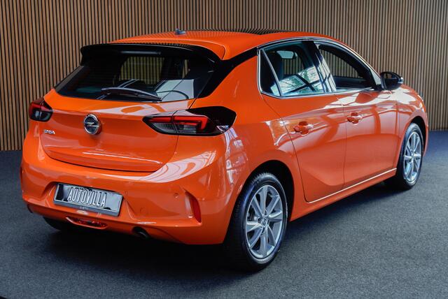 Opel CORSA 1.2 T Aut. Panodak Leer Navi Camera Stuurverwarm. Stoelverwarming Climate C. PDC Parkeerassistent Cruise C. Zwarte binnenhemel LM velgen BTW auto