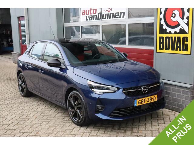 Opel CORSA 1.2 GS Line O.a: Pano dak, Camera, 17 Inch L.m., Active park ass., Carplay, Pdc, Etc.. Rijklaar! All-in prijs.