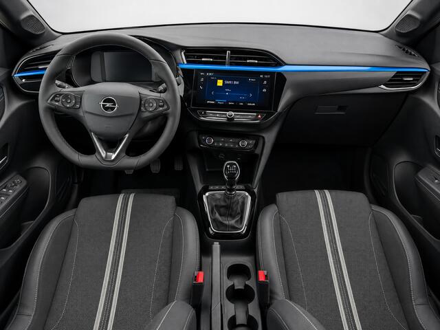 Opel CORSA 1.2 Turbo 100pk YES Facelift Bleu Vertigo Black Roof Stoel en Stuurverwarming Wireless CarPlay 16" LMV