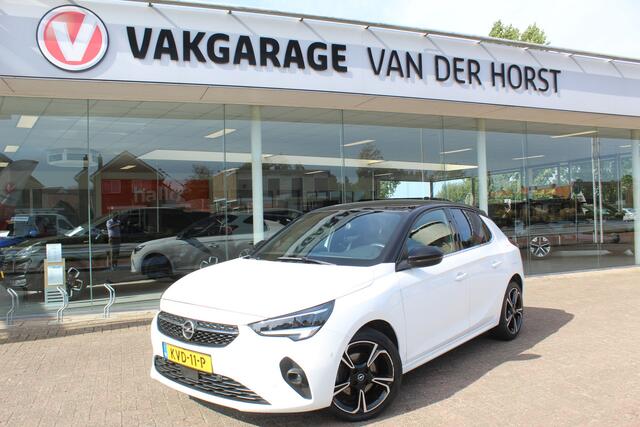 Opel CORSA 1.2 GS Line 100PK TURBO In nieuwstaat verkerende Opel Corsa ! Autm. airco, cruise cntrl, lane assist, panoramadak, verwarmde stoelen, LM wielen, camera, pdc v+a, navigatie by Apple Carplay/Android auto, metallic, LED verl. etc.