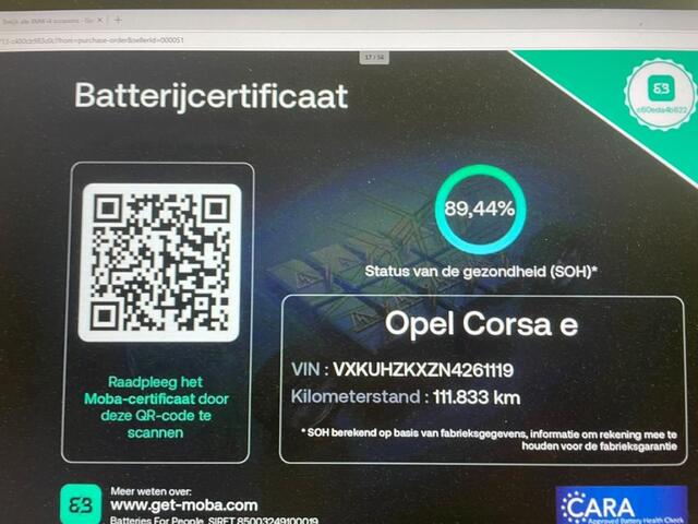Opel CORSA GS Line 50 kWh - Carplay, Cruise, Clima, Half Leer, SOH 89,44% – foto 2