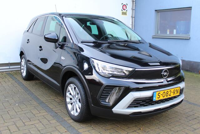 Opel Crossland 1.2 Turbo Elegance | Incl. 12 maanden Garantie | Parkeersensoren V+A | Stuurwielverwarming | Stoelverwarming | Cruise controle | Climate controle | 360* Camera | Dodehoeksensoren | Verstelbare achterbank | Lane assist | Apple CarPlay/Android Auto | Naviga