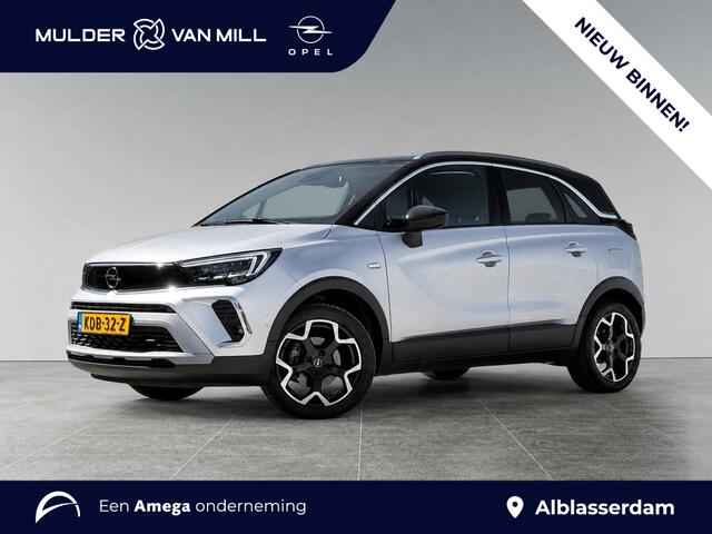 Opel Crossland Ultimate 1.2 Turbo 110pk | 180° CAMERA+SENSOREN | ALCANTARA/LEDER | AGR-STOELEN | NAVI | DAB+ | ISOFIX | FULL LED | LAGE KM-STAND! | TWO-TONE | KEYLESS |