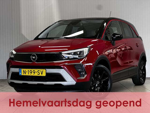 Opel Crossland 1.2 Turbo GS Line/ Two-Tone/ 16'' LMV/ Camera/ Dode-Hoek DET./ Half-Leder/ Apple + Android/ LED Koplampen/ Camera/ Sportstoelen/ Clima/ Cruise/ Bluetooth/ Multi. LEDER. Stuur/ Mistl./ PDC V+A.