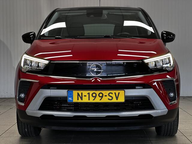 Opel Crossland 1.2 Turbo GS Line/ Two-Tone/ 16'' LMV/ Camera/ Dode-Hoek DET./ Half-Leder/ Apple + Android/ LED Koplampen/ Camera/ Sportstoelen/ Clima/ Cruise/ Bluetooth/ Multi. LEDER. Stuur/ Mistl./ PDC V+A.