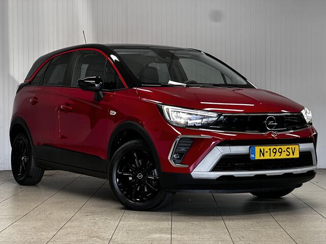 Opel Crossland 1.2 Turbo GS Line/ Two-Tone/ 16'' LMV/ Camera/ Dode-Hoek DET./ Half-Leder/ Apple + Android/ LED Koplampen/ Camera/ Sportstoelen/ Clima/ Cruise/ Bluetooth/ Multi. LEDER. Stuur/ Mistl./ PDC V+A.