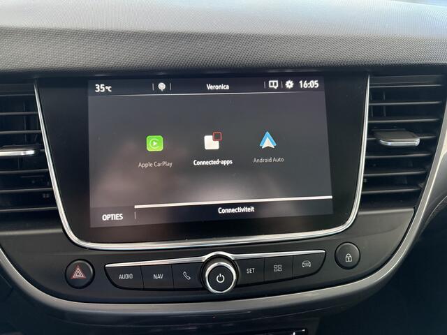 Opel Crossland 1.2 Turbo Elegance Achteruitrijcamera - Airco - Apple carplay - Bluetooth - Cruise control - Radio - Navigatie - Trekhaak - Elektrische ramen - Led verlichting - Start/stop systeem - Licht metalen velgen 16 inch - Stuur multifunctioneel