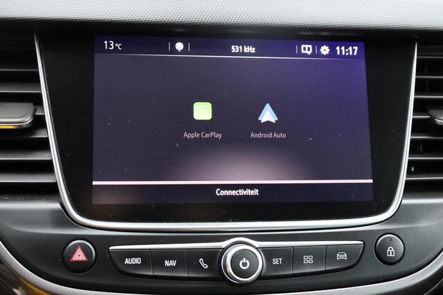 Opel Crossland X 1.2 Turbo Online Edition HALF-LEER TREKHAAK CARPLAY HUD CRUISE CLIMA NAVI LANE-ASSIST PDC 17''LMV ALL-SEASON!