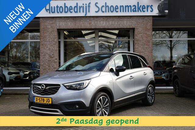 Opel Crossland X 1.2 Innovation TREKHAAK DUO-TONE CARPLAY STUUR+STOELVERWARMING HALFLEER 17"LMV CRUISE CLIMA 2xPDC DEALER-ONDERHOUDEN DAKRAILS