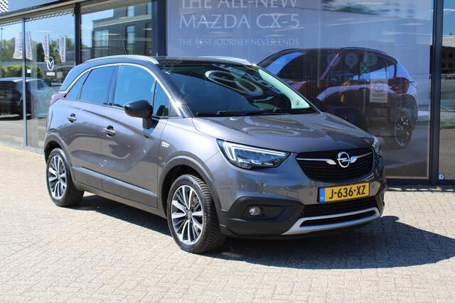 Opel Crossland X 1.2 Turbo Ultimate , Automaat, Trekhaak, Leder, Panoramadak, All Season, Camera, Cruise, Stoel/Stuurverwarming, CLima, Navi, LMV 17 Inch,