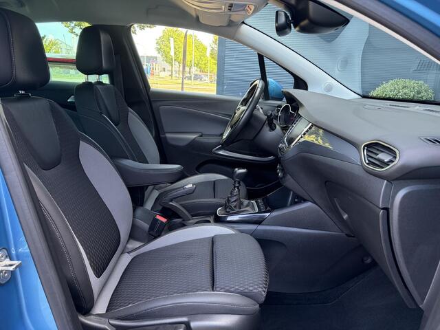 Opel Crossland X 1.2 Turbo Innovation ?1e Eigenaar?Dealer Onderhouden?360°Camera?Carplay?Navi?6 Bak?110pk?Keylss?Halfleder?Pdc V+A?Lm velgen?N.A.P?Rijstrooksensor?Dodehoeksensor?Apk tot 09-2028