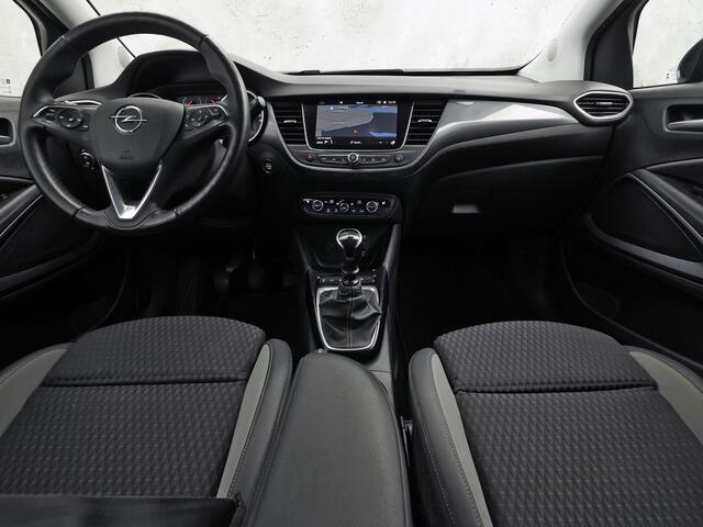 Opel Crossland X 1.2 Turbo Innovation (APPLE CARPLAY, GROOT NAVI, CLIMATE, STUUR/STOELVERWARMING, 360 CAMERA, SPORTSTOELEN, GETINT GLAS, CRUISE, LM VELGEN, NIEUWSTAAT)