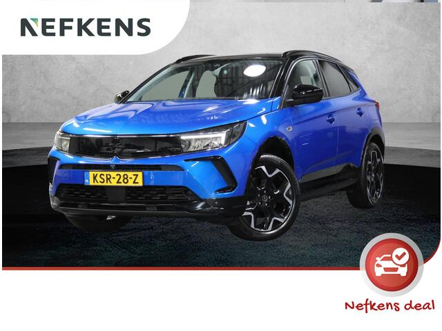 Opel Grandland 1.6 225PK Turbo Plug-In Hybrid Ultimate | 1ste eigenaar | Alcantara | Stoel/Stuur/Voorruitverwarming | FULL LED | AGR Stoelen | 360'Camera | Two-tone | Privacy Glass | AppleCarPlay/AndroidAuto | Navigatie | Cruise Control | Keyless | Isofix | Elektrische Achterklep |