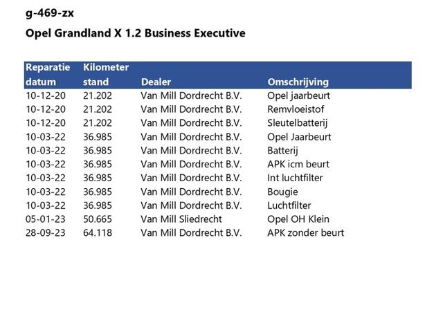 Opel Grandland X 1.2 Turbo Business Executive (131 PK) 1e-Eig. Keurig-Onderh, BOVAG-Garantie, NL-Auto, Half-Leer, Navigatie/Apple-Carplay/Android-Auto, Cruisecontrol, Keyless-Entry/Start, Parkeersensoren-V+A, Elek.-Achterklep, DAB, Licht-Zicht-Pakket, Lm-Velgen-17Inch, Pr