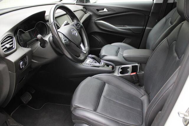 Opel Grandland X 1.6 Turbo Hybrid Ultimate | automaat | leder | climate | navi | elektr. achterklep | cruise adaptief | gekoelde stoelen | carplay | verwarmde voorruit