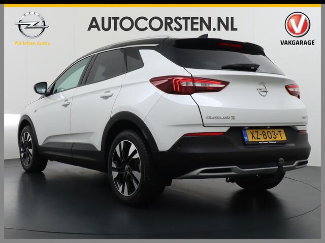 Opel Grandland X T131PK Automaat Apple Carplay Android Auto Trekhaak AGR-Comfort Stoelen Denon® Premium Audio Navi Ecc 360°Camera Stoel+Stuur+Bankverwarming Cruise Control Ultimate Keyless DAB Elek.Achterklep Lmv 18" Led 1e Eigenaar Dealeronderhouden
