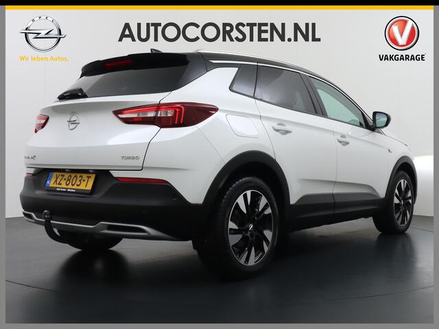 Opel Grandland X T131PK Automaat Apple Carplay Android Auto Trekhaak AGR-Comfort Stoelen Denon® Premium Audio Navi Ecc 360°Camera Stoel+Stuur+Bankverwarming Cruise Control Ultimate Keyless DAB Elek.Achterklep Lmv 18" Led 1e Eigenaar Dealeronderhouden