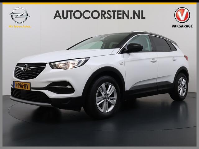Opel Grandland X T 131PK AUT-8 Trekhaak Navi Camera Ecc Apple Carplay Android Auto Pdc Business Executive Elek.Achterklep Bi-Coulour AGR-Comfort Stoel Lane Assist Isofix Lmv Zwart Dak Keyless Origineel Nederlandse Auto