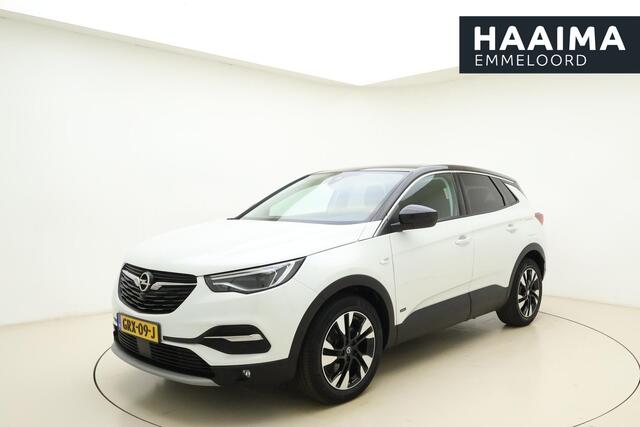 Opel Grandland X 1.6 Turbo 300pk Hybrid4 Elegance | Navigatie | Keyless | Camera | Parelmoer kleur | Electrische achterklep | Lichtmetalen velgen | AGR Comfortstoelen | Voorruitverwarming | Zwart dak