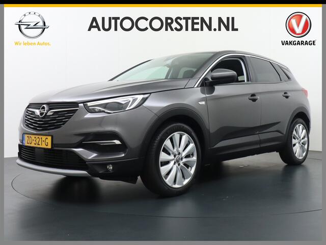 Opel Grandland X T131PK Apple Carplay Android Auto Camera PDC Navi AGR Keyless 19" DAB+ ECC Bluetooth 1/2 Leer Privacy Glas LMVRegen-Licht Sensor Cruise Control Aut.-Achterklep Lane-Assist Leder-Stw Elec-ramen en Spiegels Isofix 100% Dealer Onderhouden Business Executive 
