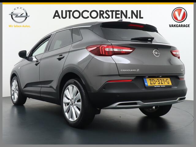 Opel Grandland X T131PK Apple Carplay Android Auto Camera PDC Navi AGR Keyless 19" DAB+ ECC Bluetooth 1/2 Leer Privacy Glas LMVRegen-Licht Sensor Cruise Control Aut.-Achterklep Lane-Assist Leder-Stw Elec-ramen en Spiegels Isofix 100% Dealer Onderhouden Business Executive 