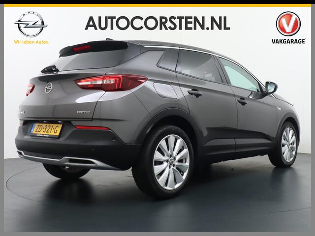 Opel Grandland X T131PK Apple Carplay Android Auto Camera PDC Navi AGR Keyless 19" DAB+ ECC Bluetooth 1/2 Leer Privacy Glas LMVRegen-Licht Sensor Cruise Control Aut.-Achterklep Lane-Assist Leder-Stw Elec-ramen en Spiegels Isofix 100% Dealer Onderhouden Business Executive 