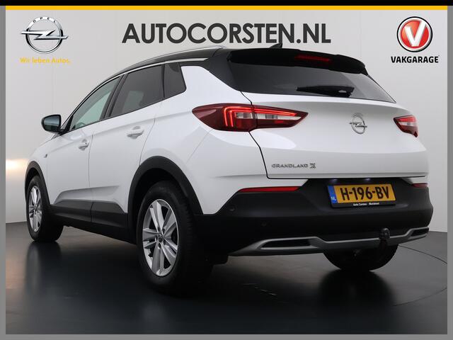 Opel Grandland X T 131PK Automaat Trekhaak Navi Camera Ecc Apple Carplay Android Auto Pdc Business Executive Elek.Achterklep Bi-Coulour AGR-Comfort Stoel Lane Assist Isofix Lmv Zwart Dak Keyless Origineel Nederlandse Auto