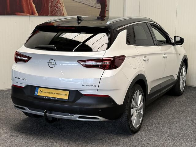 Opel Grandland X 1.6 TURBO HYBRID4 ELEGANCE NAVIGATIE CRUISE CONTROL APPLE CARPLAY/ANDROID RIJSTROOKSENSOREN DODEHOEKSENSOREN KEYLESS GO ACHTERUITRIJCAMERA AFN. TREKHAAK ZEER MOOI !!