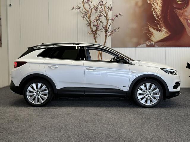Opel Grandland X 1.6 TURBO HYBRID4 ELEGANCE NAVIGATIE CRUISE CONTROL APPLE CARPLAY/ANDROID RIJSTROOKSENSOREN DODEHOEKSENSOREN KEYLESS GO ACHTERUITRIJCAMERA AFN. TREKHAAK ZEER MOOI !!