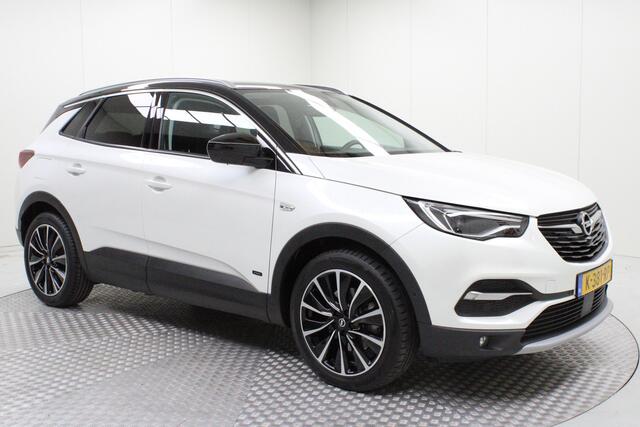 Opel Grandland X 1.6 Turbo Hybrid Elegance | automaat | navi | climate | elekt. achterklep | adaptief cruise | leder | stoelkoeling | keyless | dode hoek | carplay | spiegels elect. inklapbaar
