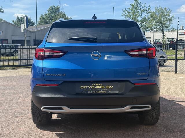 Opel Grandland X 1.2 Turbo Ultimate 131 pk automaat org nl auto nap logisch full options navi apple carplay climate ctr cruise ctr lmv 18 inch keyless entry pdc v/a half leder/stof