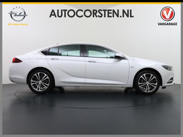 Opel INSIGNIA Grand Sport T165PK Leer Camera Navi Apple Carplay Android PDC-a+v Trekhaak LED-v+a Ecc Cruise Control AGR-Comfort Stoelen Verwarmd Business Executive Regen-Lichtsensor Sensor dodehoek Verkeersbordlezer Rijstrooksensor 1e Eigenaar