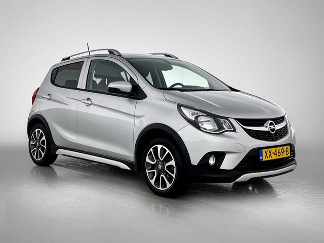 Opel KARL 1.0 Rocks Online Edition 75PK | 1ste eigenaar | AppleCarplay/AndroidAuto | Airco | Bluetooth | 15"LMV | Isofix | LED | Privacy Glass | Parkeersensoren | DAB Radio | Dakrails |