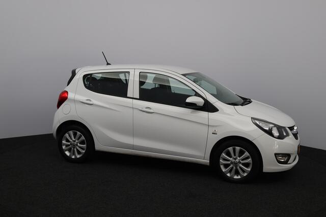 Opel KARL 1.0 ecoFLEX 120 Jaar Edition /5-Drs /Airco /Cruise /Elek. pakket /C.V. afstand /Bluetooth /USB /15"LMV /PDC /Mistlampen /Isofix /Dakspoiler!