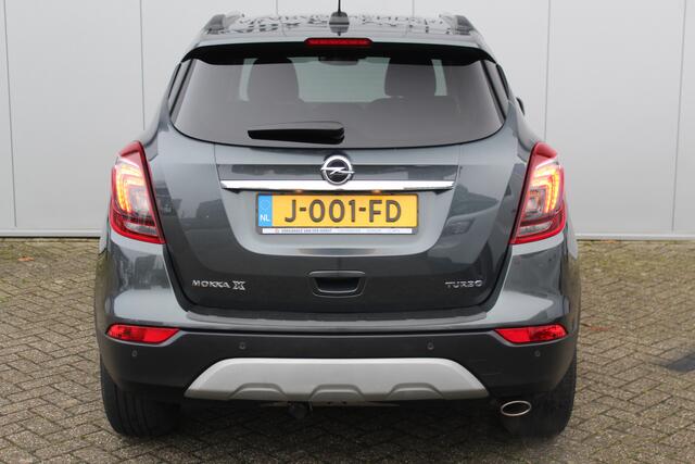 Opel MOKKA X 1.4-140pk Turbo Black Edition. Werkelijk hele mooie en goed onderhouden hoogzitter ! Autm. airco, LM wielen, metallic lak, LED verlichting, navigatie, telefoonvoorb., privacy glass, stoel- en stuurwiel verw., trekhaak+afneembare kogel etc.