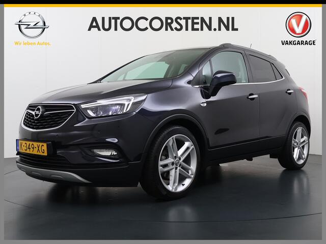 Opel MOKKA X 1.4 Turbo 141PK Leder AGR Comfort Stoelen Navi Camera Ecc Cruise Control Schuif-kanteldak Apple Carplay Android Auto Bi-Fuel Online Edition Stoel+Stuurverwarming Lmv Led Privacy Glas Pdc Zeer luxe en complete Opel Mokka!