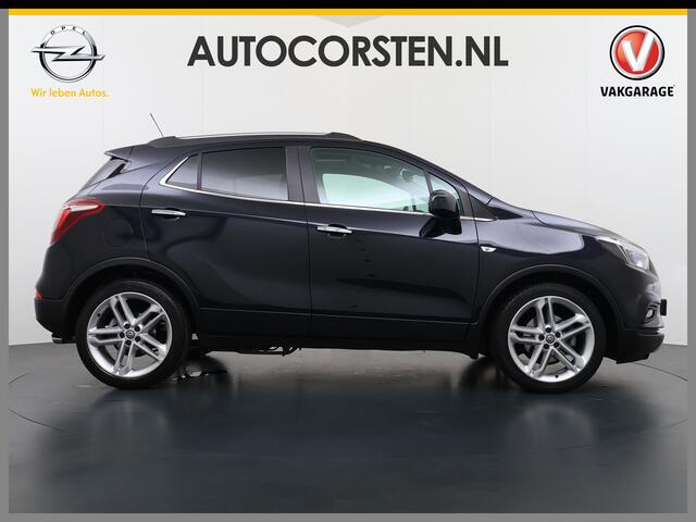 Opel MOKKA X 1.4 Turbo 141PK Leder AGR Comfort Stoelen Navi Camera Ecc Cruise Control Schuif-kanteldak Apple Carplay Android Auto Bi-Fuel Online Edition Stoel+Stuurverwarming Lmv Led Privacy Glas Pdc Zeer luxe en complete Opel Mokka!