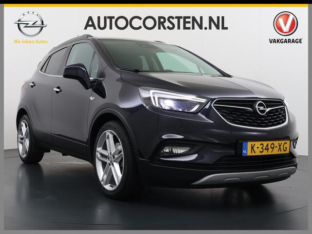 Opel MOKKA X 1.4 Turbo 141PK Leder AGR Comfort Stoelen Navi Camera Ecc Cruise Control Schuif-kanteldak Apple Carplay Android Auto Bi-Fuel Online Edition Stoel+Stuurverwarming Lmv Led Privacy Glas Pdc Zeer luxe en complete Opel Mokka!