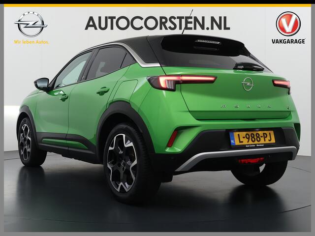 Opel MOKKA Mokka-e Ultimate 50kWh 3-Fase Warmtepomp Adap.Cruise Stuur+Stoelverwarming Navi 360°Camera Ecc Apple Carplay Android Auto Pdc 11kw Laden SOH 88% Matrix Led Keyless Lmv DAB Lane Assist Privacy Glas Dealeronderhouden Origineel Nederlandse Auto Super Complee