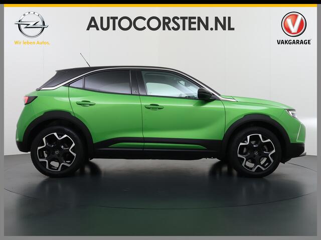 Opel MOKKA Mokka-e Ultimate 50kWh 3-Fase Warmtepomp Adap.Cruise Stuur+Stoelverwarming Navi 360°Camera Ecc Apple Carplay Android Auto Pdc 11kw Laden SOH 88% Matrix Led Keyless Lmv DAB Lane Assist Privacy Glas Dealeronderhouden Origineel Nederlandse Auto Super Complee