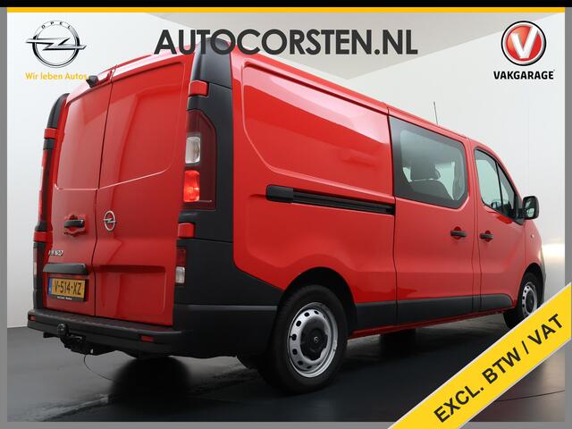 Opel VIVARO D 126PKDubbele Cabine 5-Persoons L2H1 Trekhaak Camera Navi Airco Cruise Control Pdc Sport EcoFlex 1.6CDTI Euro 6 Betonplex Vloer Wandbetimmering Schuifdeur 1e Eigenaar Origineel Nederlandse Auto
