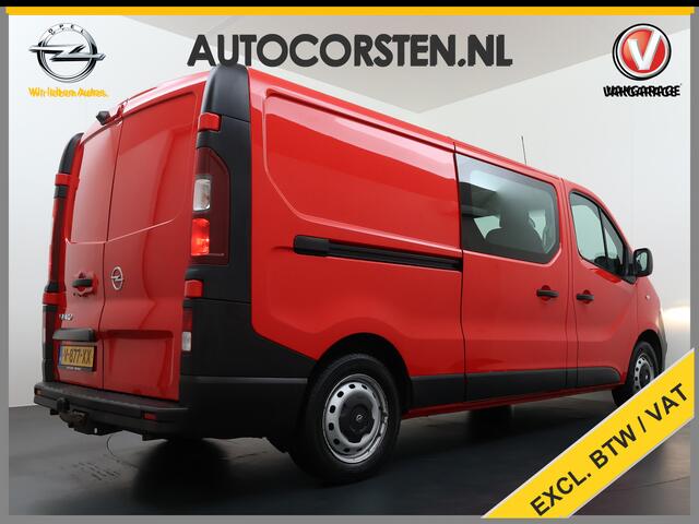 Opel VIVARO D126PK Dubbele Cabine 5-Persoons L2H1 Trekhaak Camera Navi Airco Cruise Control Pdc Sport EcoFlex 1.6CDTI Euro 6 Betonplex Vloer Wandbetimmering Schuifdeur Regen-Lichtsensor 1e Eigenaar Origineel Nederlandse Auto Dealeronderhouden 2.000kg trekvermogen