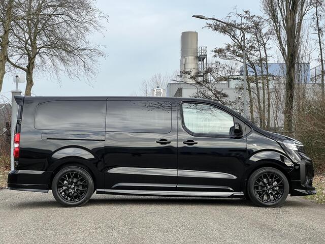 Opel VIVARO Electric L3 75 kWh 136pk DC | Dubbele Cabine | STX SPORT | Lederen bekleding STX | STX Pakket | Dakspoiler | Sideskirts | 18 inch zwarte velgen | City Pakket | Comfort Pakket | Exterieur Pakket | Full ECO LED verlichting | Winter Pakket | Houten afwerking