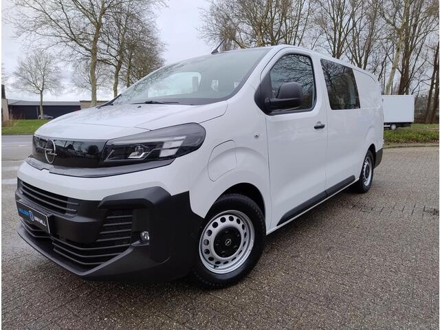 Opel VIVARO Electric L3 75 kWh DC 136pk | Dubbele Cabine | 5-persoons | NAVI | Multimedia | Apple Carplay | Android Auto | Parkeersensoren romdom | Achteruitrijcamera | Dode hoek detectie | Stoelverwarming | Stuurverwarming | Full ECO LED koplampen | Houten afwerking