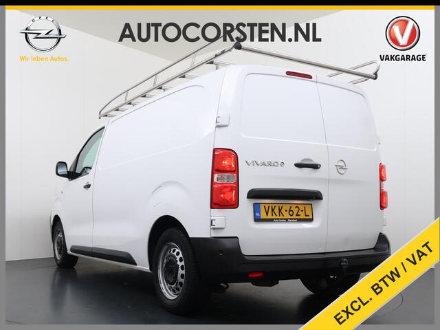 Opel VIVARO Vivaro-e L2H1 75kWh Autom. 3-Persoons 360°Camera Navi Imperiaal Trekhaak Apple Carplay Android Auto Pdc Cruise Control SOH 88.5% DAB Bluetooth Betonplex Vloer Wandbetimmering Schuifdeur Regen-Lichtsensor 1.000KG Trekgewicht 1e Eigenaar Dealeronderhouden