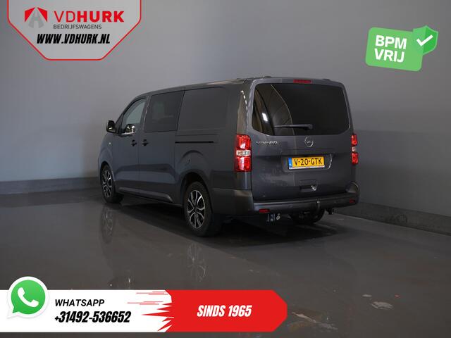 Opel VIVARO 2.0 180 pk Aut. DC Dubbel Cabine 2xSchuifdeur/ 2.5t.Trekverm./ Afn.Trekhaak/ Climate/ Carplay/ Stoelverw./ Stuurverw./ Navi/ Camera/ Cruise/ 17"LMV/ PDC
