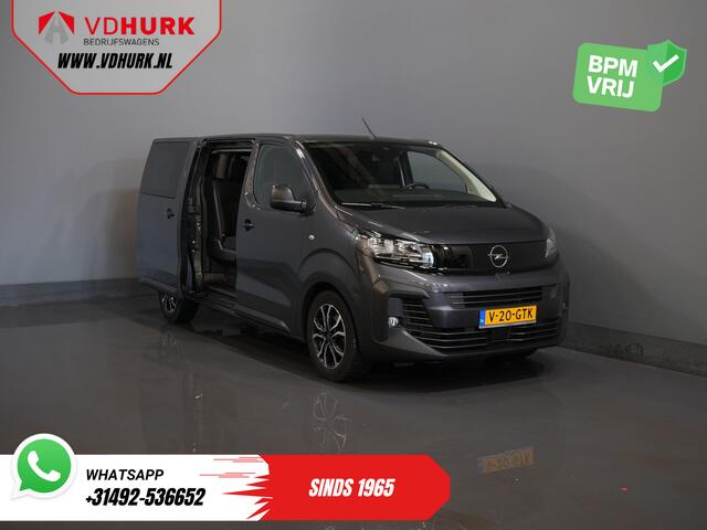 Opel VIVARO 2.0 180 pk Aut. DC Dubbel Cabine 2xSchuifdeur/ 2.5t.Trekverm./ Afn.Trekhaak/ Climate/ Carplay/ Stoelverw./ Stuurverw./ Navi/ Camera/ Cruise/ 17"LMV/ PDC