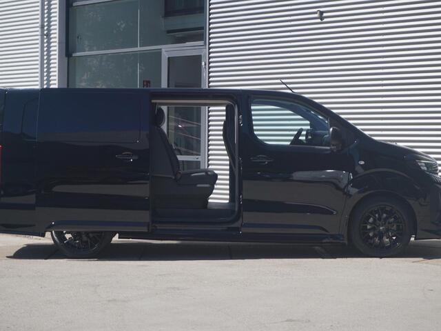 Opel VIVARO Vivaro-e Dubbele Cabine 75kWh | STX Sport | Mooiste bus van NL (!) | Lederen bekleding | Spoilerpakket | 18 inch Lichtmetalen velgen | Dynamic Comfort NAV Pakket | Winterpakket | 2x schuifdeur | Betimmering | Comfortstoelen |