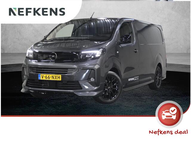 Opel VIVARO Electric L3 75 kWh 136PK STX Edition | Lederen Bekleding | AppleCarplay/AndroidAuto | Armsteun | LED | Laadvloer+Betimmering | Navigatie | Stoel/Stuurverwarming | Camera | Cruise Control | Climate Control | LMV | Parkeersensoren |