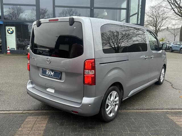 Opel ZAFIRA Zafira-e Life 100 kW 75kWh Tourer M 6 PERSOONS| 3-FASE| ELEKTRISCHE ZIJDEUR| HEAD-UP DISPLAY| ELEK. STOELEN MET MEMORY| CAMERA| DEALER ONDERHOUDEN| DODE HOEK| LEDEREN BEKLEDING